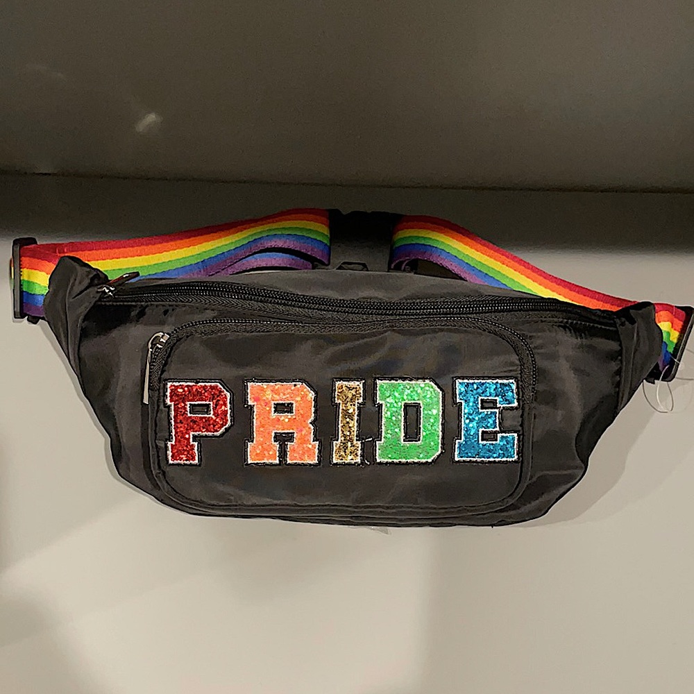 NWT PRIDE glitter fanny pack